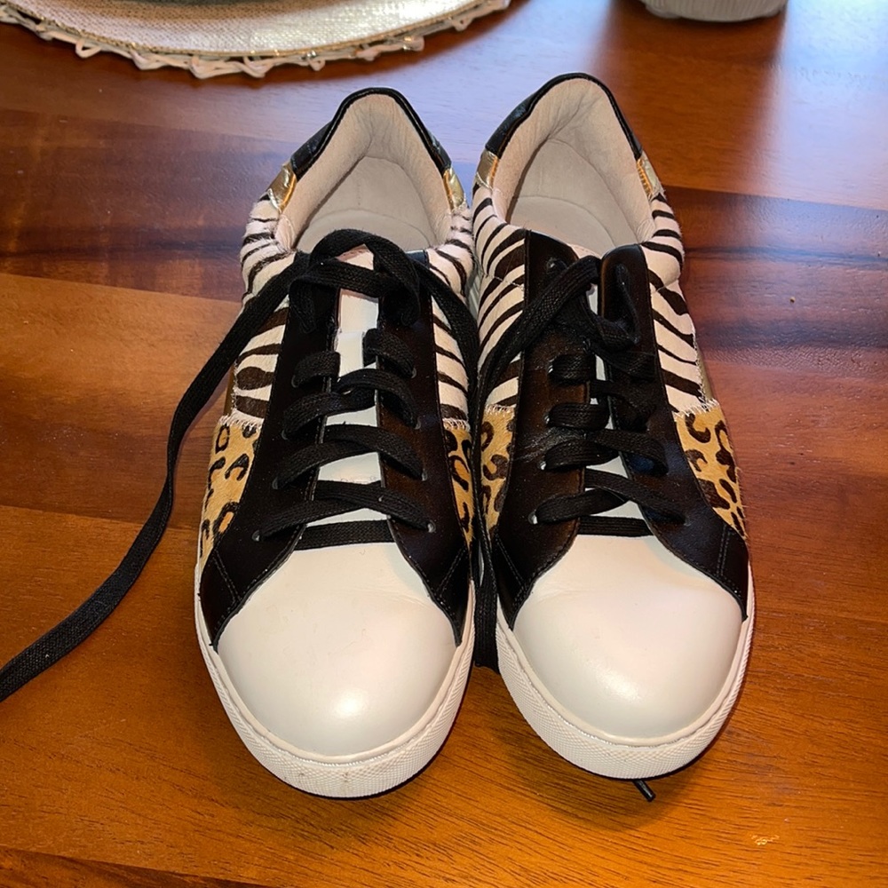 NWOT Matisse Zoe mixed animal print laceup sneaker